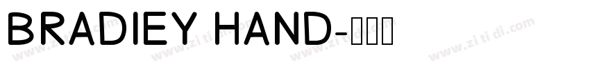 BRADIEY HAND字体转换